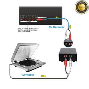 PP900 턴테이블 인터페이스 휴대용 초소형 포노 프리앰프 오디오 스테레오 축음기