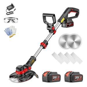 독일기술 21V 무선 전동 미니 한손 잡초제거 전기 기 초강력 잔디깍기 고출력 예초기 충전