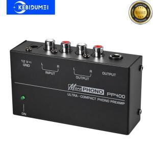 PP400 초소형 포노 프리 앰프 턴테이블 튜브 스피커 용 RCA 인터페이스가있는 홈 미니 오디오