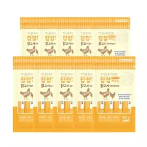 (강아지)？y？y 짜먹는 닭고기 60g 10개 묶음할인애견간식 애완 츄르 스틱 반려 동물
