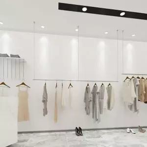 [하프클럽/셀러허브]천장형 매장용 와이어 파이프 스텐행거 120cm