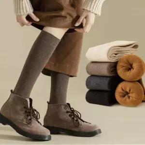 발토시 여자 겨울 기모 골지 니트 니삭스 긴양말 레그워머