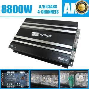 클래스 AB 자동차 오디오 업그레이드 전력 증폭기 4 채널 12V 8800W 스테레오 스피커 서브 우퍼 고음 중저