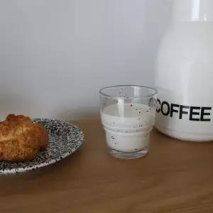 마블 도트 유리컵 투명 물컵 음료 유리잔 주스