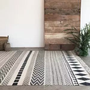 핸드메이드 에스닉 빈티지 면 100 디자인 러그거실 침대 집꾸미기 바닥 발매트 인테리어 갬성 다용도