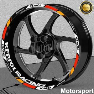 Repsol CBR CBR650rr 반사 오토바이 휠 스티커 림 스트라이프 데칼 17 