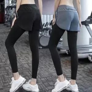 타이즈팬츠 여성 스포츠웨어 운동복 하의 일체형 레깅스 반바지