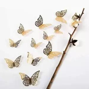 [하프클럽/셀러허브]3D 나비 인테리어모빌 벽면꾸미기 스티커