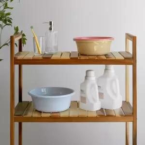 파스텔톤 예쁜 원형 대야 블러 컬러 다용도볼 욕실 세숫대야