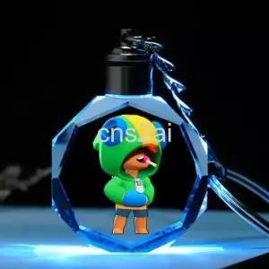  브롤스타즈 키링 크리스탈 굿즈 피규어 투명 가방 열쇠 고리 게임 캐릭터 1+1