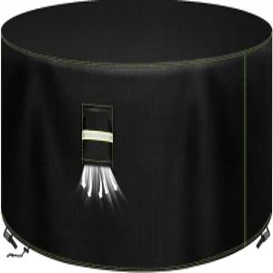 VDISRR 파티오 가구 커버 튼튼한 600D 옥스포드 방수 야외 소파 통풍구가 있는 테이블 방풍 버클 48인치