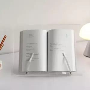 아크릴 13단높이조절 투명책거치대 멀티북스탠드 독서대