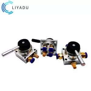 콤푸레샤 부품 K34R6-8 K34R6-8D K34R6-8L RC1/4 BSP 4 웨이 3 포지션 공압 에어 핸드 컨트롤 밸브 액세서