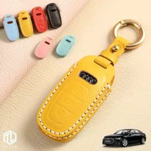 톨른 마카롱 아우디 A6 스마트키케이스 OD-03 가죽 홀더키 홀더추천 차량맞춤형 고급스러운 선물용 각인 차