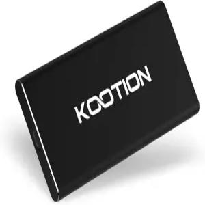 KOOTION 외장 SSD 250GB 휴대용 고속 솔리드 스테이트 드라이브 최대 500MB/s 읽기 및 450MB/s 쓰기
