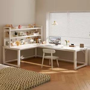 L자형 책상 서재용 공부방 원룸용 코너형