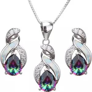 에르모사 주얼리 세트 호주산 오팔 목걸이 귀걸이 어머니의 날 선물 엄마를 위한