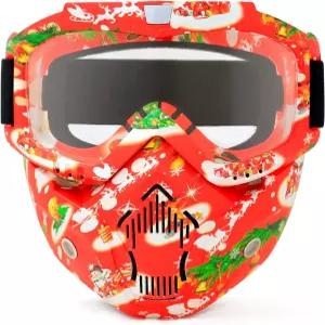 스포순 모터사이클 고글 페인트볼 마스크 탈부착 가능한 페이스 남성용 더트 바이크 안전