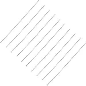 DIY 주얼리 제작 프로젝트용 헤드 핀 4인치 길이 21게이지 실버 색상10개 패키지