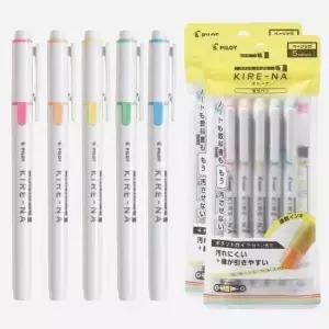 [문구/오피스] 파이롯트 트윈 형광펜 베이직 5색 2세트 암기 필기구