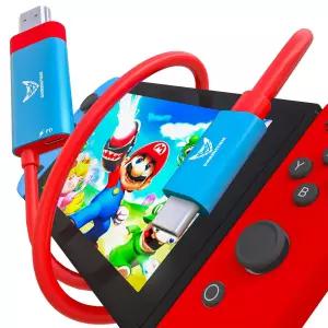 닌텐도 스위치/스위치 OLED용 다이아몬드타이거 USB CHDMI 케이블 2M/6.6FT 어댑터 4K 출력 100W PD 충전