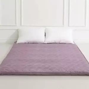 구스이불 J 접이식 3단매트리스 민무늬 퀸 핑크