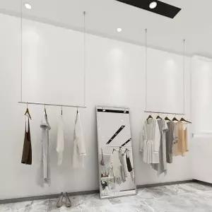 [하프클럽/셀러허브]와이어 파이프 행거걸이 스텐행거 매장용 80cm