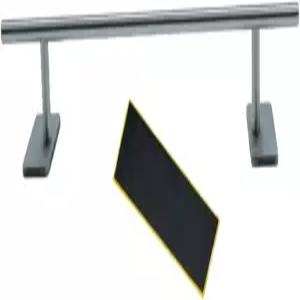 LEEFAI 핑거보드 레일 장애물 28x5.5cm 경사로와 공원을 위한 스테인리스 핑거 미니 스케이트보드 원형