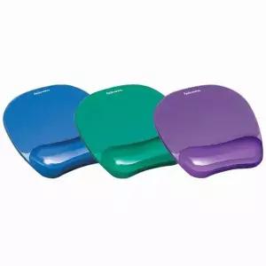 크리스탈 젤 마우스패드 블루 91141 투명 디자인 PC 액세서리