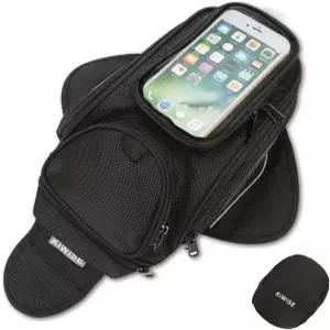 모터사이클 탱크백 초강력 마그네틱 오일 연료 혼다 야마하 스즈키 가와사키 할리를 위한 방수 기능 블랙