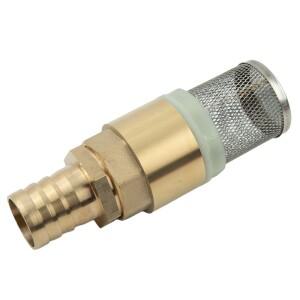 3/4in 1in 비복귀 밸브 흡입 스트레이너 풋 호스 연결 19 25 Mm 메쉬 필터 하단 포함