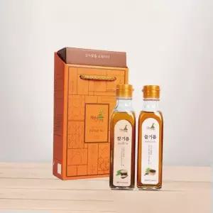 중국산 참기름 들기름 선물세트 2개입 180ml