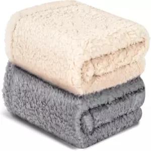 작은 강아지 고양이 고양이를 위한 보와놉 담요 16인치 x 24인치 부드러운 따뜻한 셰르파 플리스 세탁 가능