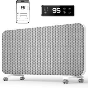 컨벡션 패널 공간 히터 실내용 와이파이 앱 제어가 가능한 대형 실내 전기 프로그래머블 온도 조절기가