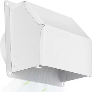 MATEWORK 4인치 건조기 통풍구 커버 외부 쿠션이 있는 논리턴 플랩과 간편한 유지보수 디자인의 금속 외벽