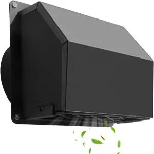 로비가 4인치 건조기 통풍구 커버 외부 탈착식 메쉬가 있는 강철 배기구 및 하우스 블랙용 쿠션 논 리턴