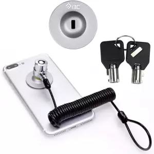 태블릿 노트북 스마트폰 및 기타 전자 제품용 앵커 플레이트가 있는 I3C 케이블 잠금 하드웨어 방지 접이식