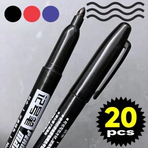 방수 네임펜 펜 드로잉 마커 유성 블랙 블루 레드 잉크 페인트 암벽 페인팅 세라믹 유리 1-20 개