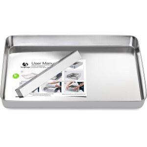 양바가 스테인리스 재사용 가능한 쓰레기통 펫세이프 스쿱 프리 셀프 클리닝 효율적인 배변 수집 설계 냄새