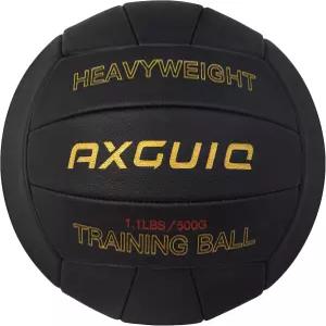 AXGUIQ 1.1LBS 가중 헤비 배구 공식 사이즈 5 세터 트레이닝 연습 부드러운 가죽 그립 내구성 세팅