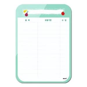 메모판 냉장고메모패드(민트/A4) 210X297X2(mm)