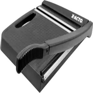 ELMERS XActo 12인치 베이스 기요틴 스타일 플라스틱 종이 트리머 10매 용량 검은색26232 표준 포장