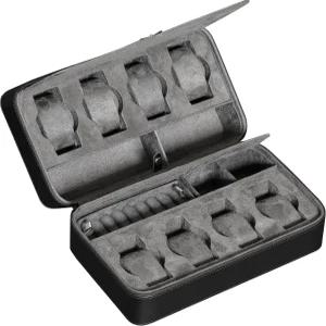 ROTHWELL 8 시계 여행 케이스 보관 정리함 선글라스 반지 및 커프링크 지퍼가 달린 견고한 휴대용 보호