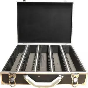 써니하우스 보관 및 디스플레이 알루미늄 프레임 블랙박스 케이스 100개의 PCGS NGC 코인 홀더 슬래브