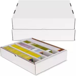 BCW 5000ct 트레이딩 카드 보관함 (풀 뚜껑) ？ 5팩 TCG MTG 보관 정리함 분할기 및 분류 트레이 장착 수집