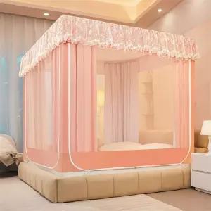 가정용 난방텐트 사각 침대 원터치 수면 벙커 실내