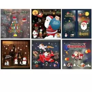 [하프클럽/셀러허브]연말 파티 홈데코 산타 함박눈 스티커