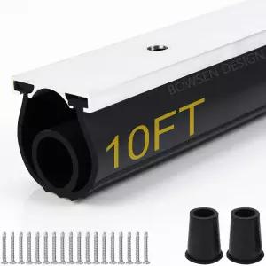 BOWSEN 헤비 듀티 U+O 링 유니버설 차고 도어 하단 씰 알루미늄 트랙 리테이너 키트가 있는 웨더스트립