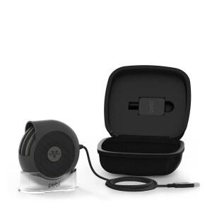 휴대용 케이스 USB 마그네틱 완벽한 스팟 설정 2단 보네이도 가정 PEBL 속도 가능한 공기 선풍기 베이스 어댑터 PAK 포함 책상 개인 조절 냉각 사무실 여행용 선풍기로 흐름 또는