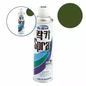 쌍문상회 일신 도색보수 락카스프레이 420ml 국방색 페인트